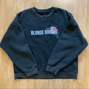 Brunette the Label Blonde Birch Grey Crewneck Sweatshirt L/XL